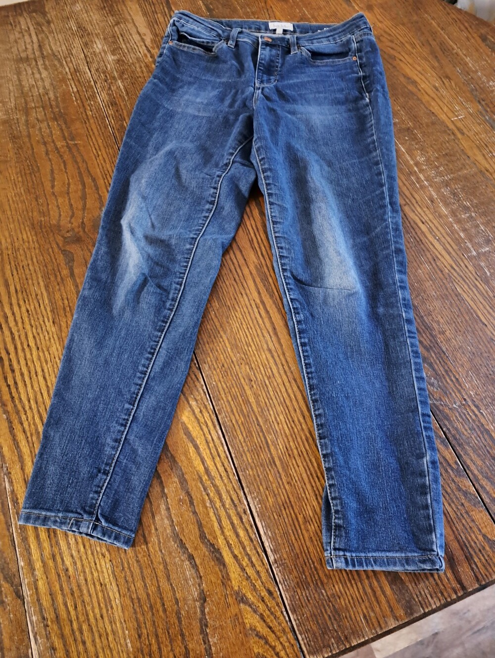 Nicole Miller NY SOHO High Rise Skinny Jeans Medium Wash Stretch Denim Size 6